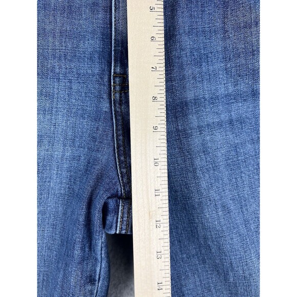 Talbots Stovepipe Jeans Indigo Wide-Leg Crop Denim Western Y2K - Picture 8 of 12